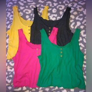 Shein Cropped Tank Tops (Set of 4)